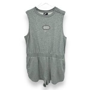 Nike Sportswear varsity shorts romper knit elastic waist logo sleeveless XXL